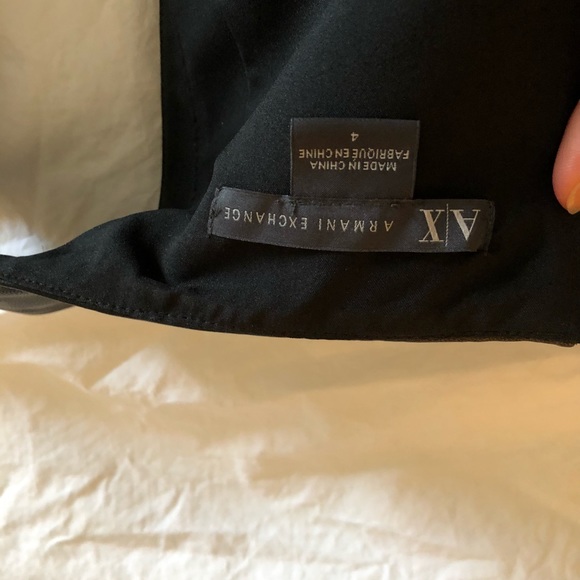 Armani exchange black vegan leather dress - Picture 4 of 4